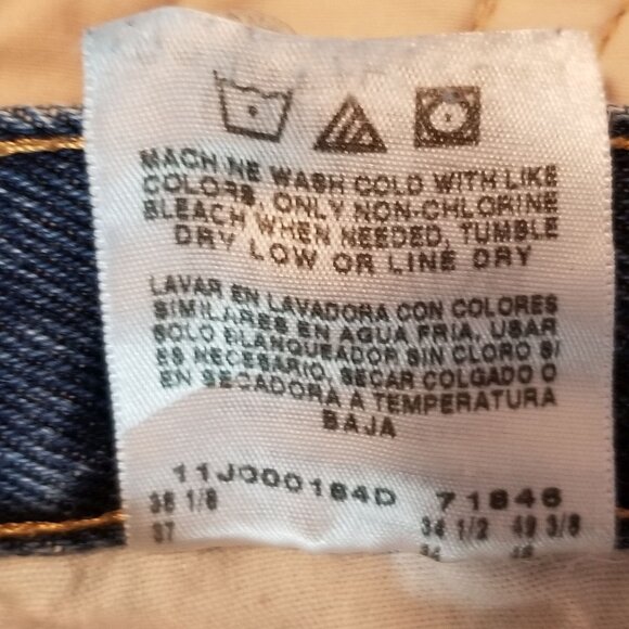 WRANGLER Heavyweight 5 Pocket Straight Leg Denim Jeans Blue Size 36 x 34 ~ 4529 - Picture 6 of 6